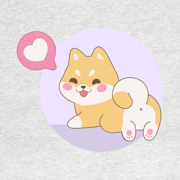 Kawaii Shiba Inu With Love by Purplehate